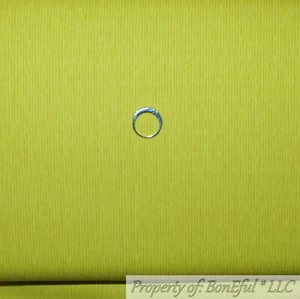 BonEful Fabric FQ Cotton Quilt Bright Yellow Sun Gold Tonal Stripe Blender Baby - Picture 1 of 14