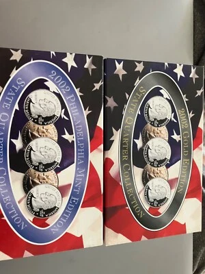 2002 Gold  Edition State Quarter Collection @ 1 philly COA 24k Pure Gold Layered - Image 1 of 3