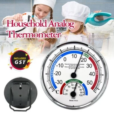 Household Analog Thermometer Hygrometer Temperature Humidity Monitor Meter Gauge - image 1 of 4