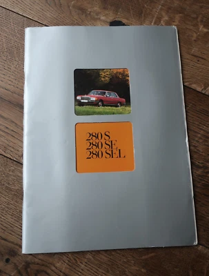 Folleto original Mercedes-Benz 280S, 280SE, 280SEL julio 1976 + folleto tapizado Foto 1 de 4