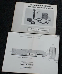 Allied Knight-Kit FUENTE DE ALIMENTACIÓN DE CA FOTOFLASH 1955 montaje y manual de operación - Imagen 1 de 2