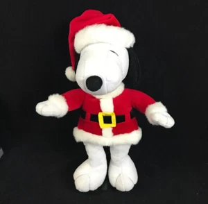 Hallmark Christmas Snoopy Dog Plush Peanuts Santa Costume Stuffed Animal 15 Inch - Picture 1 of 7
