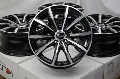 16x7 Black Wheels Rims 4 Lug Fit Nissan Kicks Cube Sentra Versa Scion xB Prius C - Image 1 of 4