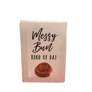 Messy Bun Kind Of Day Sign Decor, Tier Tray Decor, Cinnamon Bun Decor Wall Sign - Picture 1 of 4