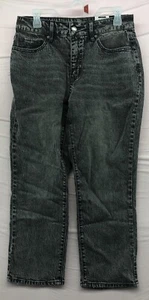 Neu Time and Tru High Rise grau Denim gerade kurze Jeans Größe 10 Damen Freizeit - Bild 1 von 12