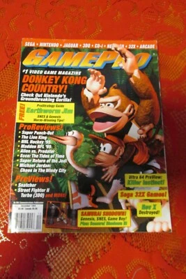 GamePro Magazine Dec.1994 w/Michael Jordan Chaos in the Windy City Tip card  - Image 1 of 4