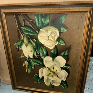 ZWEI Vintage-Drucke Tretchikoff Magnolien UND Walt Kuhn blauer Clown 20x24 gerahmt 24x28 - Bild 1 von 11