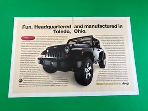 2007 JEEP RUBICON ORIGINAL VINTAGE PRINT AD ADVERTISEMENT 2 PAGE - Picture 1 of 1