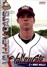 2003 Tri-City ValleyCats Choice #21 Mike Walls Hockessin Delaware Baseball Card