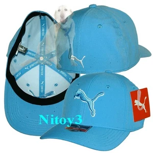 Puma Evercat Icon Stretch Fit Baseball Cap-Hat Men S/M: 54-57cm Lite Blue-Pastel - Picture 1 of 1