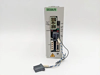 Star Seiki SDC020LFB 200-220VAC 200W-MJ LED Indicators Servo Drive with Cables - Image 1 of 4