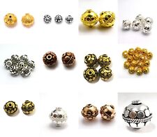 8mm 10mm 12mm 16mm Solid Copper Bali Bead Metal Bead 18k Gold Plated More Colors