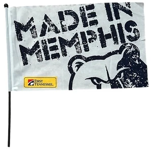Memphis Grizzlies Flag "Made In Memphis "23x14 1/2 - Picture 1 of 2
