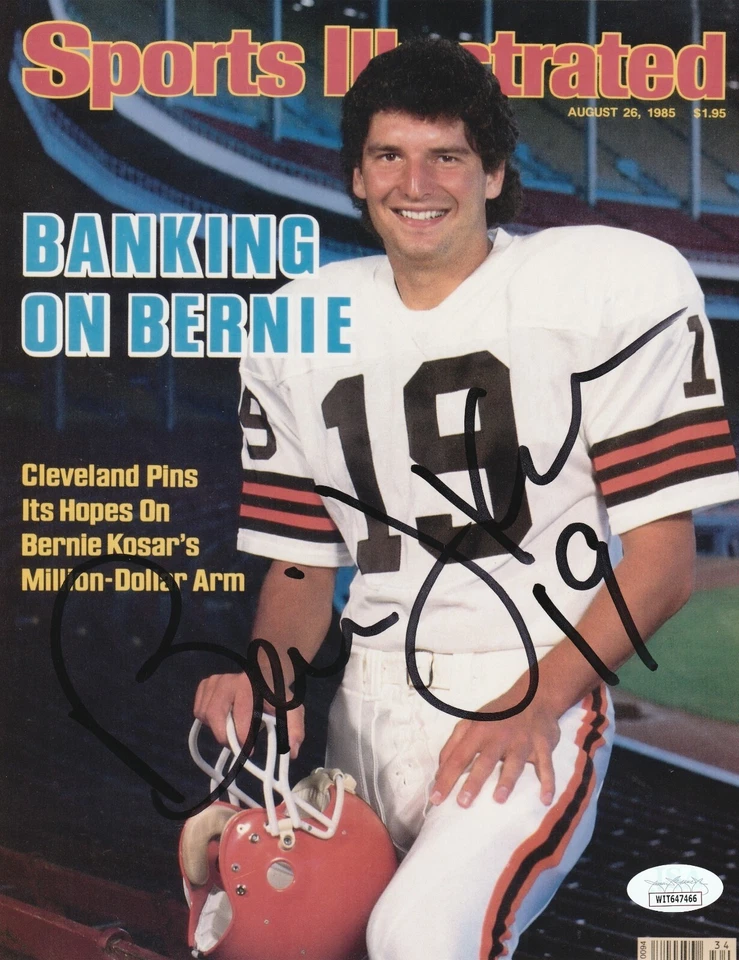 BERNIE KOSAR CLEVELAND BROWNS JSA CUBIERTA ILUSTRADA DEPORTIVA FIRMADA 8x10 Foto 1 de 1
