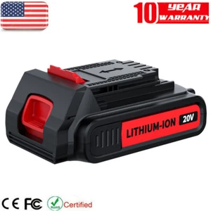 20V 3.8Ah replacement for Black Decker 20 Volt MAX Lithium LBXR20 Battery 8.0Ah - Picture 1 of 32