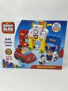 BRIGHT BLOX Rescue Patrol Smart Blocks for Smart Kids 1-5 Yrs 36 pcs - Picture 1 of 9