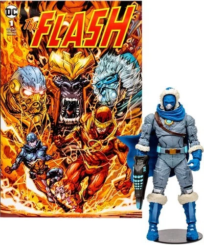 WB  DC Direct - Page Punchers 7" Figure With Comic - The Flash- Captain Cold Cover