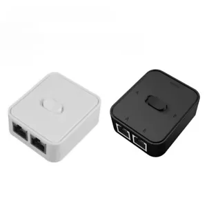 2Port 1000M Gigabit Network Switch RJ45 Splitter Ethernet Adapter Splitter Cable - Picture 1 of 17