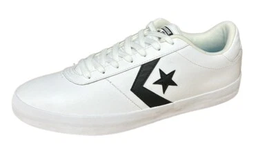 Single Shoe LEFT Converse All Star OX Point White Black Leather Amputee Size 12 - Image 1 of 4