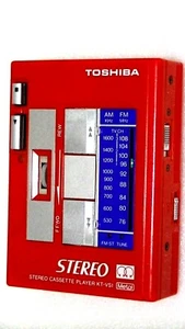 VINTAGE TOSHIBA WALKMAN PERSONAL CASSETTE PLAYER KT-VS1 - Bild 1 von 4