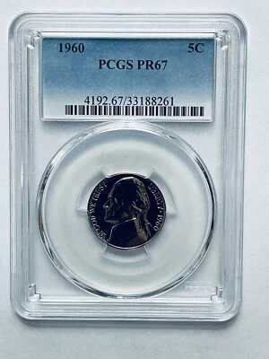1960 Jefferson Nickel PCGS PR67 - Image 1 of 4