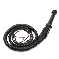 210cm Artificial Leather Bullwhip Plait Rider Bull Stockwhip Cow Whip Gym AU