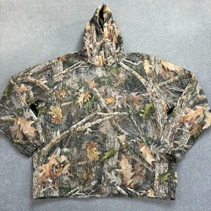 RealTree Jacket Adult Extra Large Brown Workwear Fleece Camo Hood Hunting Mens - Picture 1 of 8