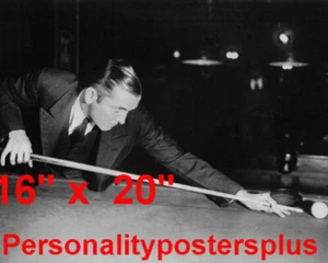 Ralph Greenleaf~Shooting Pool~Playing Pool~Billiards~Poster~16" x 20" Photo - Picture 1 of 1