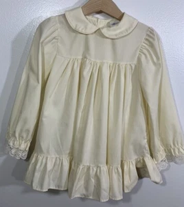 Bryan Vintage Ruffle Lace Baby Dress 2T - Picture 1 of 8