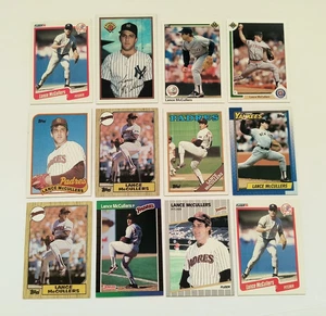 Yankees Padres Tigers Lot 1987 Topps Lance McCullers 559 2nd Year Card 1990 Ud - Picture 1 of 12