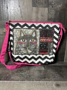 Laurel Burch Crossbody Shoulder Purse Bag Colorful Adjustable Strap w/Charm Tag - Picture 1 of 9
