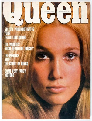 Marisa Berenson RALPH STEADMAN VAUGHAN Kaffe Fassett QUEEN Magazine October 1968 - Image 1 of 4