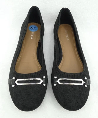 Nautica Halidon Chic Classic Capsule Timeless Black Ballet Flats Size 6.5 NEW! - Image 1 of 4