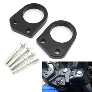For Suzuki GIXXER 250 SF  Handlebar Riser Spacer Mount Clamp Black Motorcycle - Picture 1 of 9