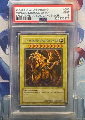 PSA 9 Mint Winged Dragon of Ra GBI-003 Secret Rare Promo YuGiOh English Holo - Image 1 of 2