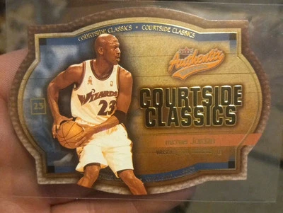 Michael Jordan 2002-03 Fleer Authentix Courtside Classics #5 Die-cut Insert  - Image 1 of 2