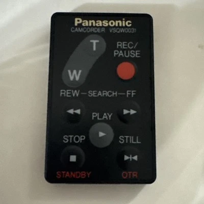 REMOTE CONTROL VEQ1697 for PANASONIC CAMCORDER NV-S88B. VSQW0031 - Image 1 of 4