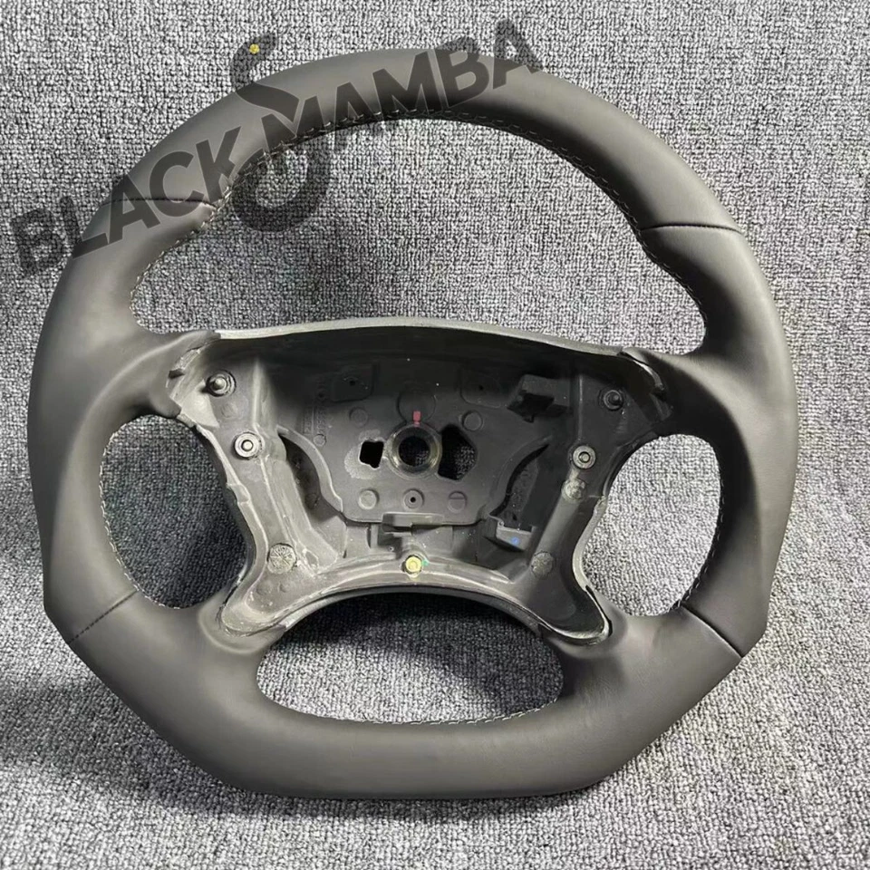 Full Leather Steering Wheel for Mercedes Benz R230 W219 W209 W211 CLK G55 E55 - Изображение 1 из 4