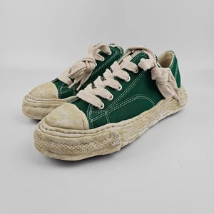 Mihara Yasuhiro Peterson Green Canvas Sneakers New & Authentic - Picture 1 of 12