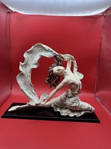 Vintage Large Capodimonte SANTINI Ballerina Burlesque Dancer Figurine ARTE BELLA - Picture 1 of 15