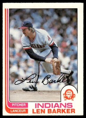 1982 O-Pee-Chee Len Barker Cleveland Indians #360 - Image 1 of 2