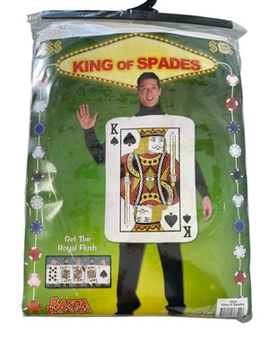 Disfraz de Tarjeta Rasta Imposta Rey de Picas Talla Única para la mayoría de los adultos Halloween NUEVO Foto 1 de 4