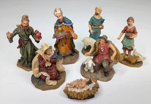 Grandeur Noel Bethlehem Krippendorf Set Ersatz 7 Personen + Jesuskind - Bild 1 von 17