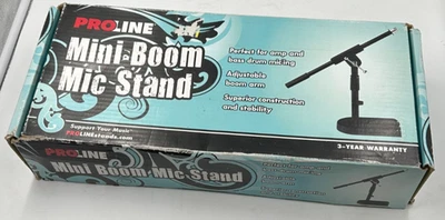 Proline Mini Boom Mic Stand Heavy Die Cast MS112BK w/Box - Image 1 of 3
