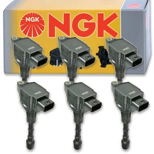 6 pcs NGK Ignition Coil for 2014-2015 Infiniti Q50 3.7L V6 - Spark Plug Tune cv - Picture 1 of 5