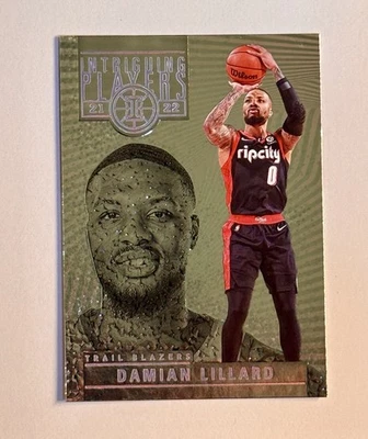 2021-22 Panini Illusions - Intriguing Players Damian Lillard Card #24 Emerald - Image 1 of 2