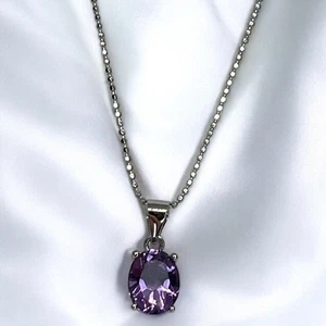 LUXY Gems Natural Amethyst (2.2 cts.) Sterling Silver Beaded Necklace Luxury NWT - Picture 1 of 21