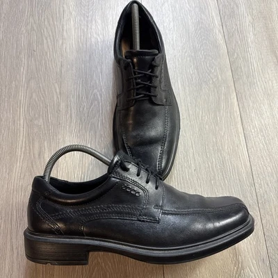 Zapatos de vestir de cuero para hombre ECCO talla 8 negros Oxford EU 41 Oxford formales ¡Bonitos! Foto 1 de 4