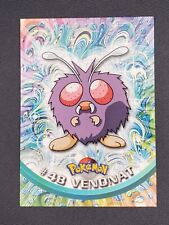 Pokemon 1999 Light Play Topps Series 1 4th Print Red Logo Venonat 48