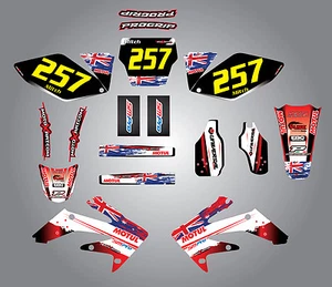 Full Custom Graphic Kit -AUSSIE PRIDE - HONDA CRF 250 - 2006 / 2009 stickers - Picture 1 of 1